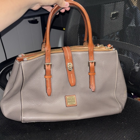 Dooney & Bourke Gray and Brown purse - Picture 2 of 7